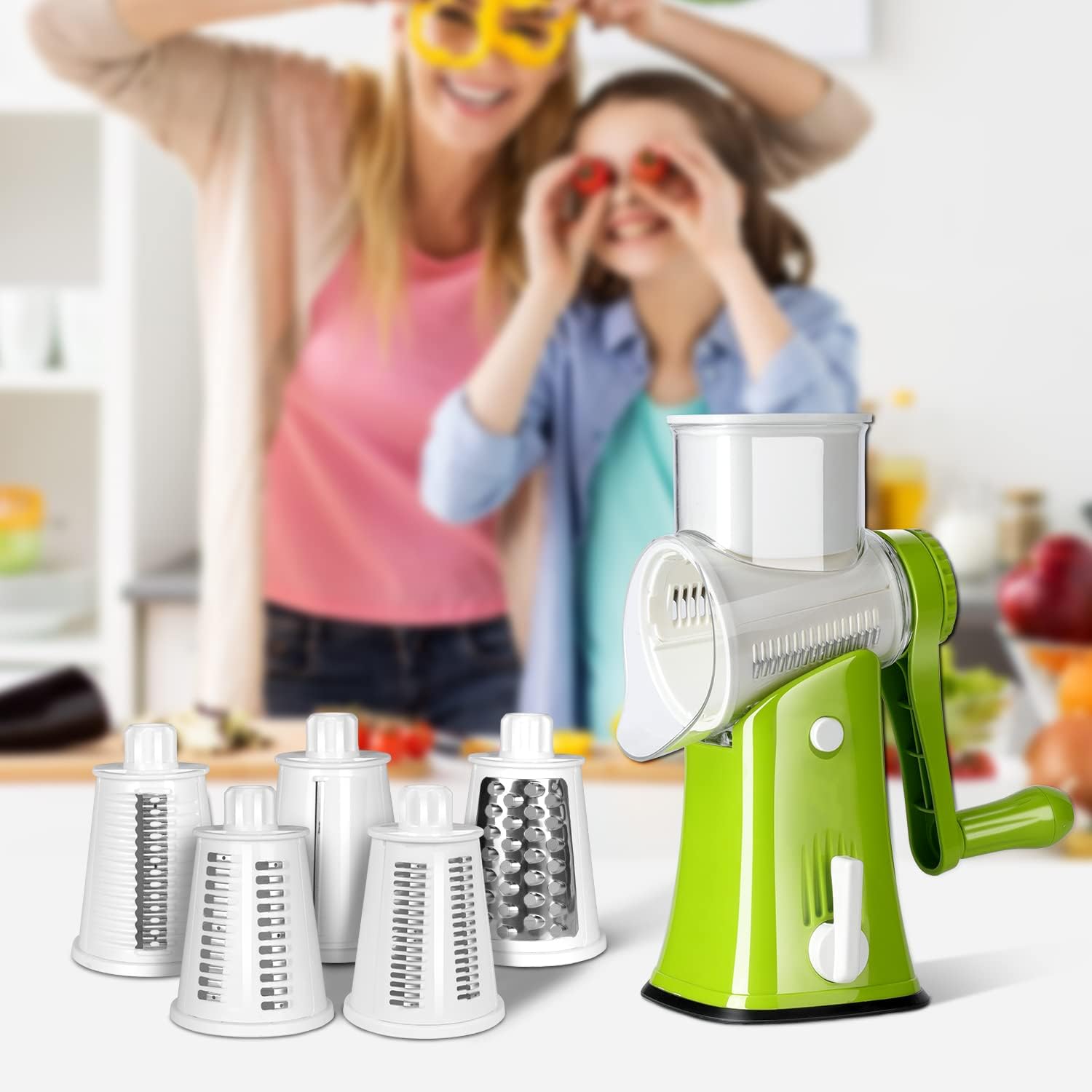 3 In 1 Vegetable Slicer Rotary Cheese Grater